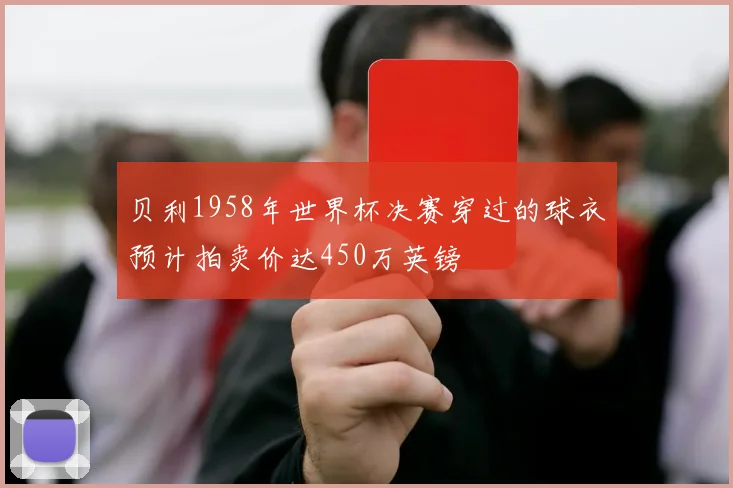 贝利1958年世界杯决赛穿过的球衣预计拍卖价达450万英镑